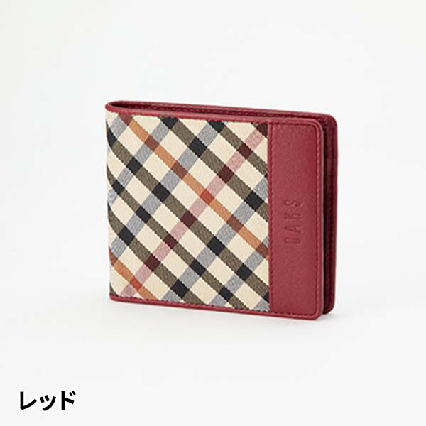 プレリー DAKS ハウスチェック 二つ折り財布（小銭入れあり） DP36112