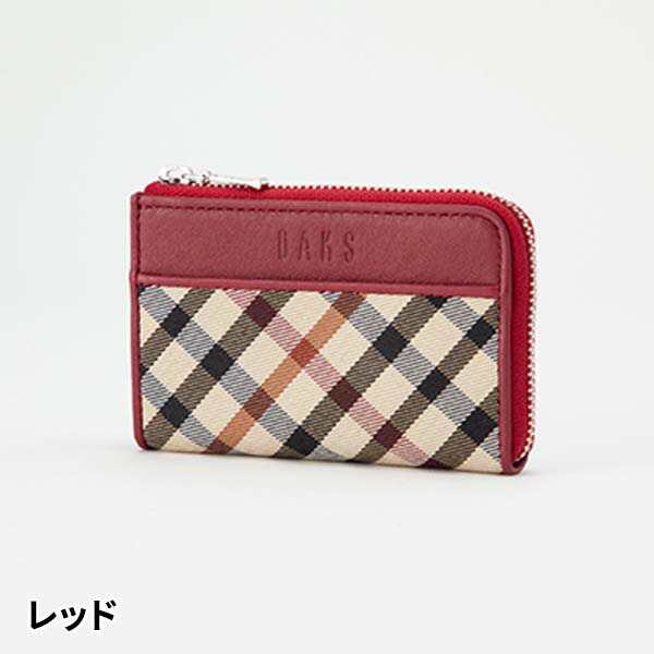 プレリー DAKS ハウスチェック L字ファスナー小銭入れ DP36875 1個の
