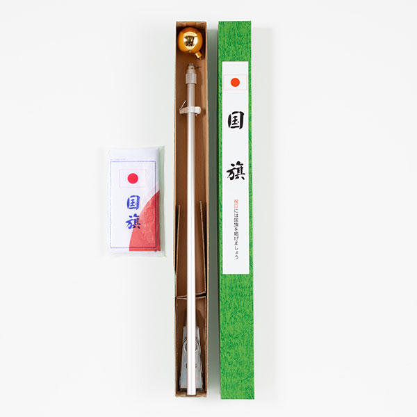 東京製旗 日本国旗 DXセット （テトロン素材：70×105cm・高級軽量アルミ合金ポール付） 13460 1セット_4