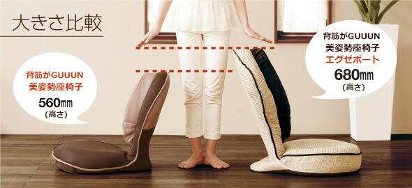 家具 PROIDEAプロイデア 背筋がGUUUN美姿勢座椅子コンパクトブラウン