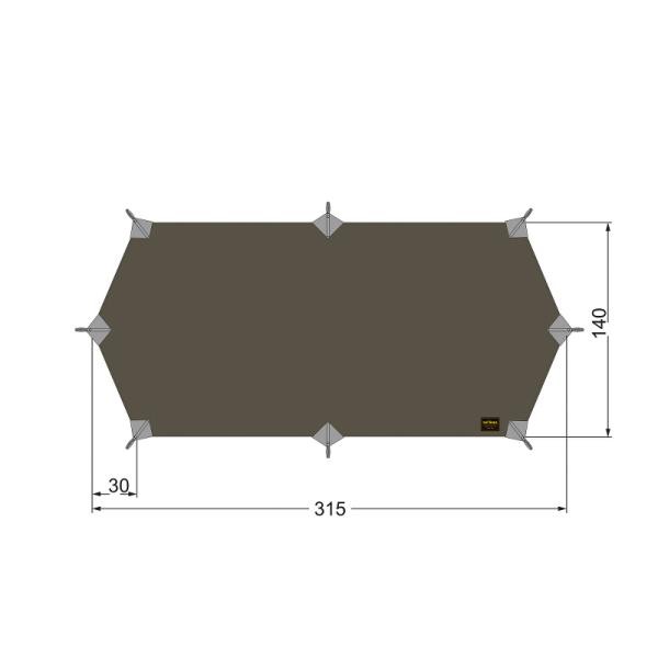 【正規輸入品】 TATONKA ( タトンカ ) タープ TARP WING 1 LT