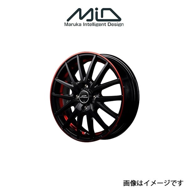 MID シュナイダー RX27 アルミホイール 1本(12×4B 4-100 INSET42)ミラアヴィ L250/L260 SCHNEIDER  RX27｜au PAY マーケット