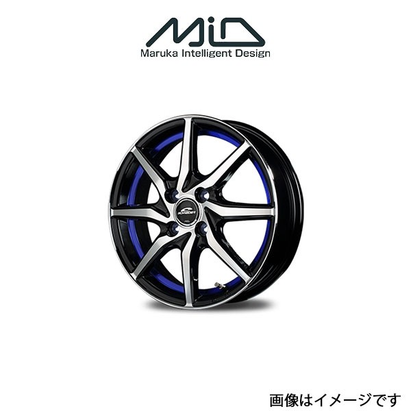 MID シュナイダー RX810 アルミホイール 4本(12×4B 4-100 INSET43)ミラ