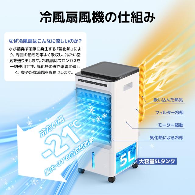 激アツ価格★最安8,【アイスクールリング 特典】スポットクーラー エアコン 工事不要 冷風機 冷風扇 強力 超音波式 サーキュレーター 大容量 10W省エネ 冷風扇風機 キャスター付き 卓上クーラー 細かいミスト 氷入れ可 噴霧 扇風機 送風 加湿 冷却