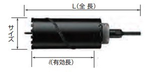 ハウスB.M ドラゴンダイヤモンドコアドリル RDG-100（回転用）の通販は