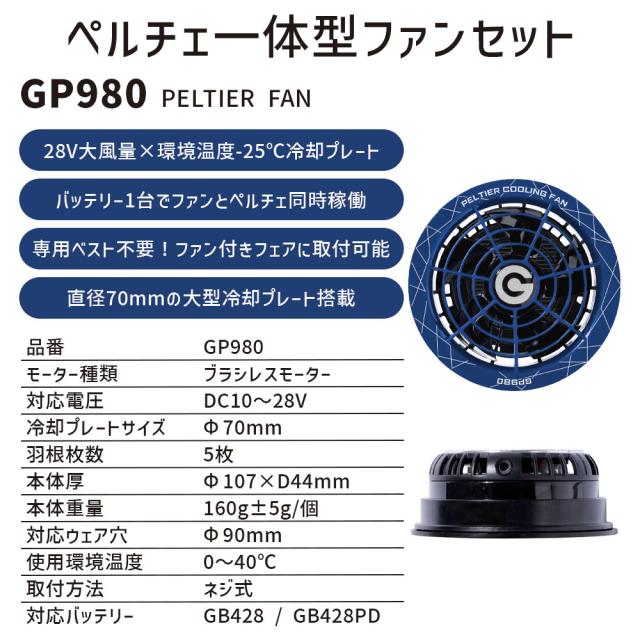 2025年長信ジャパン 28v ペルチェ一体型ファン2個 長信ジャパン GB-