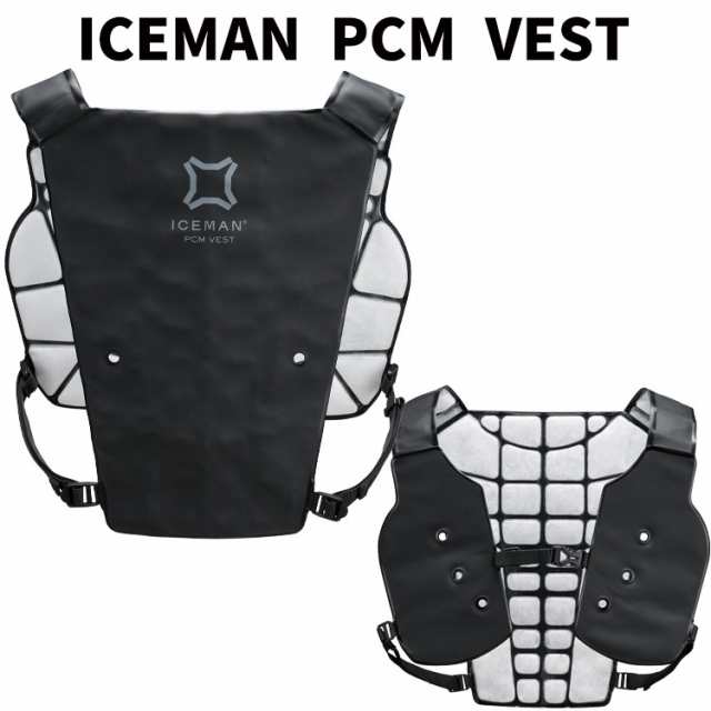 アイスマン PCMベスト ICM-PV-BK 2024 ヤマシン最新 2024年 冷却 ベスト ウェア インナーベスト ICEMAN 人気 熱中症 暑さ 対策 グッズ