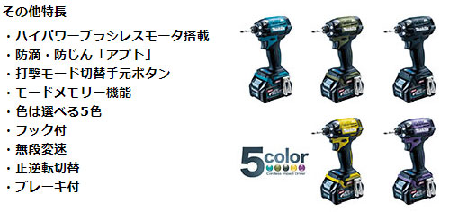 [マキタ 正規店] 充電式 インパクトドライバ TD002GZ 40Vmax 【バッテリ・充電器・ケース 別売】 makita DIY 充電式 コードレス の通販は