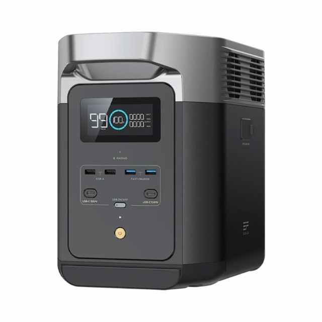 [5年保証 正規品] EcoFlow エコフロー DELTA 2 ポータブル電源 デルタ2 ZMR330JP 最大出力 1900W バッテリー容量 1024Wh リン酸鉄リチウムイオンバッテリー 長寿命 大容量 ポタ電 キャンプ アウトドア 電源 防災 停電 災害 対策 備え 車中泊 バッテリーの通販は