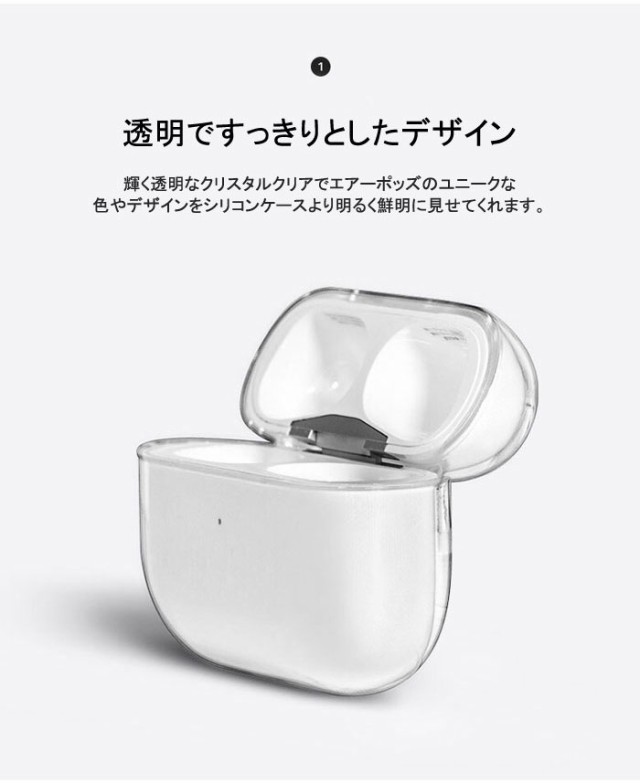 AirPods Pro ケース カバー シンプル シリコン クリア 透明 新品