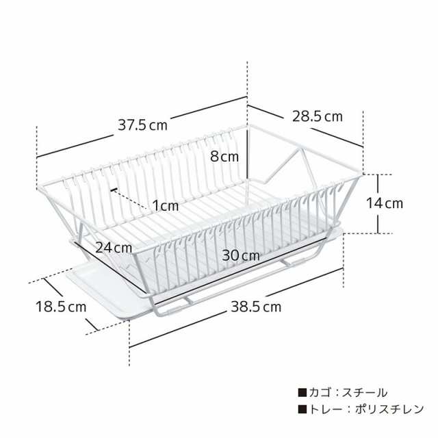 水切りラック 水切りかご プラスチック シンク上 キッチン 選べる2色 水受けトレー お皿 食器 野菜 おしゃれ 北欧 シンプル ブラック  ホの通販はau PAY マーケット - 【レビューを書いてP5%】 GGBANK ジージーバンク