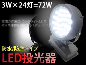 Led投光器24灯 72w 防水仕様 Ac100v 作業灯 ワークライト Floodlight72w 1 の通販はau Pay マーケット Ggbank