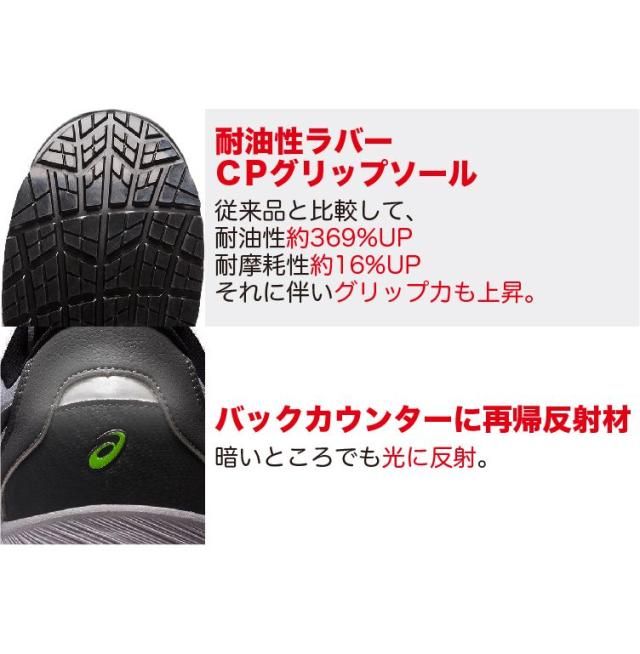 アシックス 安全靴 新作 ウィンジョブ マジックテープ ローカット