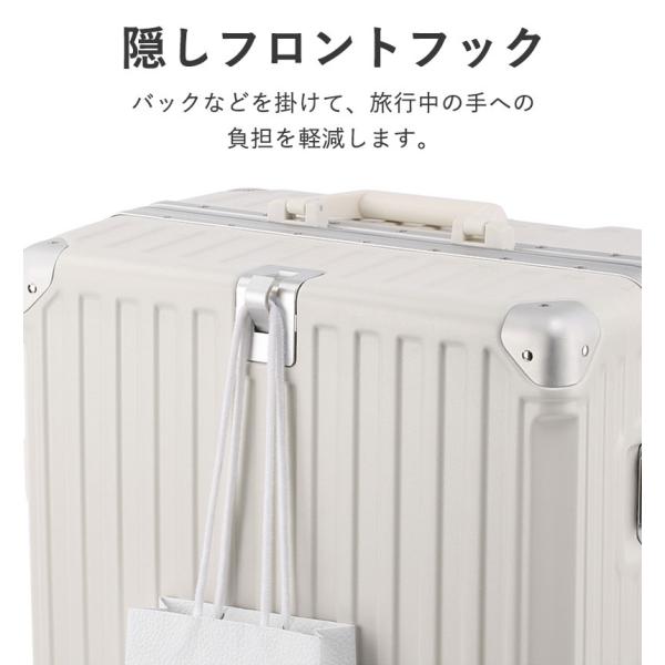 新発売スーツケース usbポート付き 充電機能 20インチ アルミフレーム