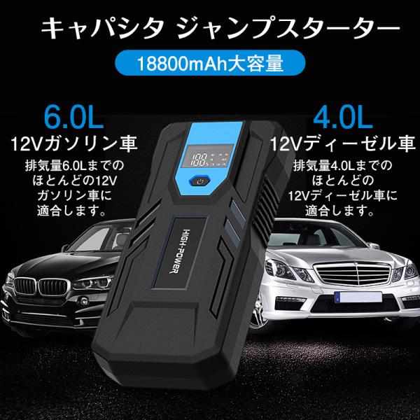 送料無料 エンジンスターター ブースター 車載 キャパシタ スターター 