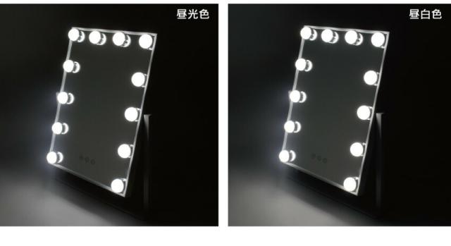 メイクアップ LEDミラー JM-D475M （Make up LED Mirror 多角度調節 タッチ操作 女優ミラー 女優鏡 化粧鏡 メイクミラー 卓上鏡 メイクルーム ドレッサー プレゼント ギフト 誕生日 かわいい 女の子 ）