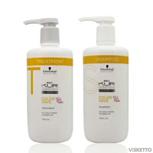 [SET] シュワルツコフ BCクア カラーセーブ シャンプー ＆トリートメントセット750mL /750g(Schwarzkopf shampoo BC KUR カラーケア ヘアケア ハリコシ 染めたての艶 美容室 サロン専売 )