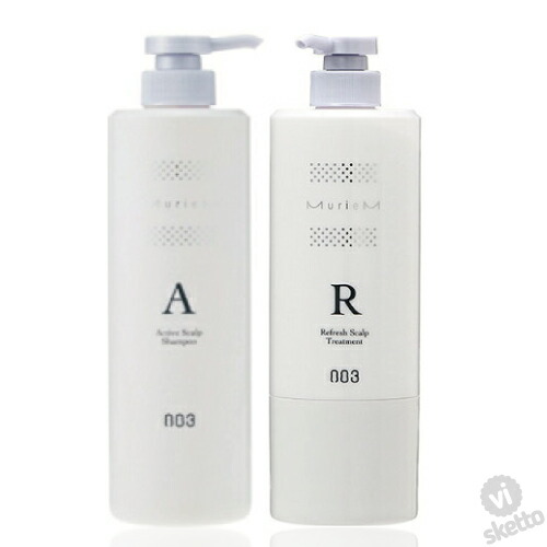 [大ASET] ナンバースリー ミュリアムクリスタル 薬用スキャルプシャンプー≪A≫＆トリートメント≪R≫セット 660mL/620g （003 ヘアケア スカルプケア 頭皮ケア   医薬部外品 美容室 サロン専売）