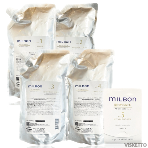 グローバルミルボン　リアウェイクン　システムトリートメント　1-4 フルセット MILBON グローバルミルボン リアウェイクン NO.4 シャイン
