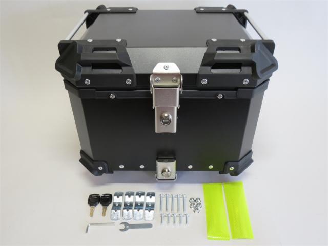 アルミトップケース 36L リアボックス ツーリングボックス 汎用 黒 の通販は