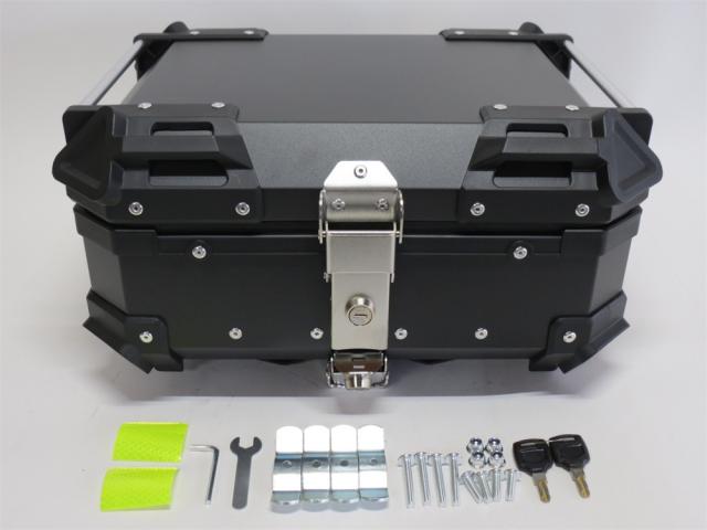 HONDA用 adv150 ADV 2020-2022 アルミ キャリア 棚 ブラケット & 28Lリアボックスset 黒の通販は 15,444円