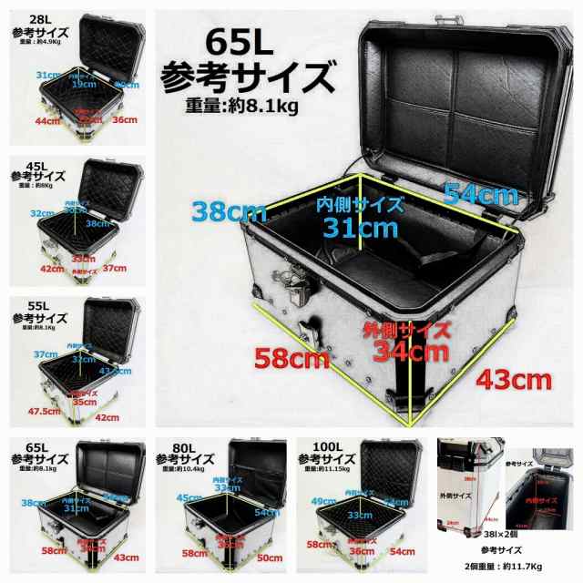 CB125R/CB150R/CB250R/CB300R cb125r cb150r cb250r cb300r 2018 以降 キャリア & 65Lリアボックス黒銀