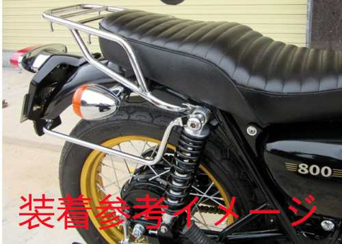 kawasaki W800 W650 W400 全年式 マルチウイング リアキャリア 黒の