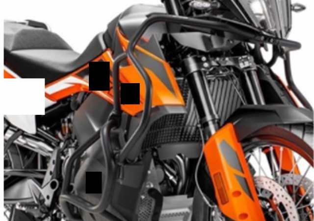 KTM 790 Adventure /R 2019- アッパー　エンジンガード　橙