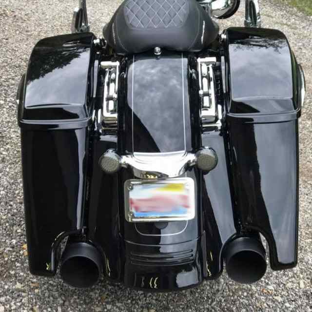 harley ツーリング　フェンダーエクステンション2009-2017 Street Road Glide 黒艶なしの通販は