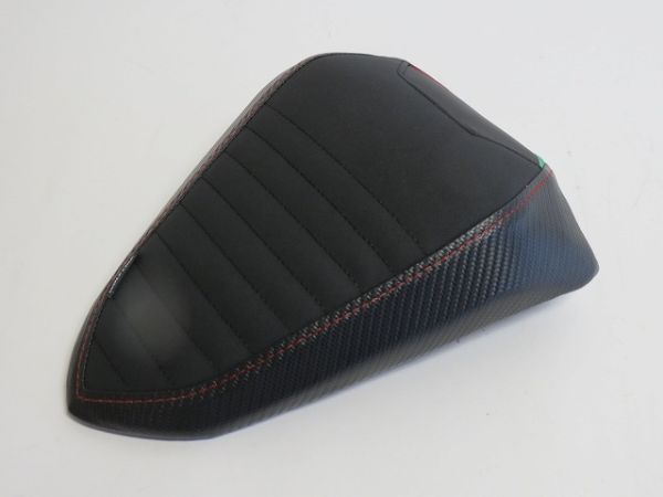 ducati用 Streetfighter V2 ストリートファイター 2022 以降 リア シート カスタム 10mm アップ ストライプ 黒