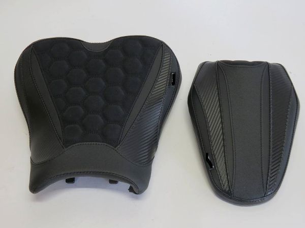 Ninja ZX-25R ニンジャ ZX25R 2020 以降 Ninja ZX4RR ZX-4RR 2023 以降 フロント & リア シート 10mm アップ ハニカム黒の通販は 19,008円