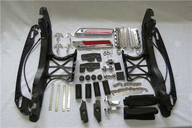 harley サドルバッグリッド ラッチ キット FLT,FLHT 2014- クロームの通販は