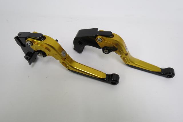 Ninja1000 (11-16)/Z1000 (07-16)/ZX-10R (06-15)/ZX-6R (07-17) 可倒式ダブルビレットレバー 金の通販は 5,095円