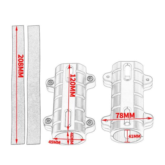 Rebel250/500 レブル250/500 2017- 2020- CNC フロントフォークカバーパイププロテクター 赤の通販は Rebel250/500 レブル250/500 2017- 2020- CNC フロントフォークカバーパイププロテクター 赤の通販は