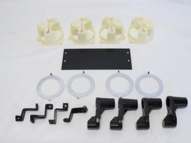 Harley Touring FLH 2DIN 2014- インナーフェアリング カスタム 4スピーカーオーディオ 6.5インチ 未塗装の通販は