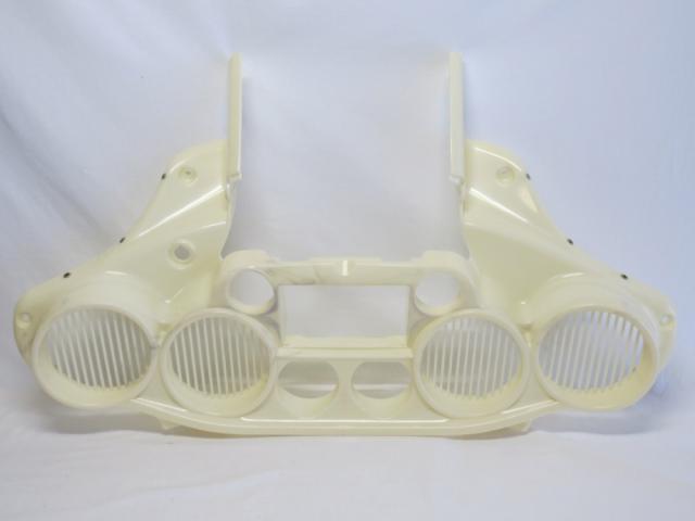 Harley Touring FLH 2DIN 2014- インナーフェアリング カスタム 4スピーカーオーディオ 6.5インチ 未塗装の通販は