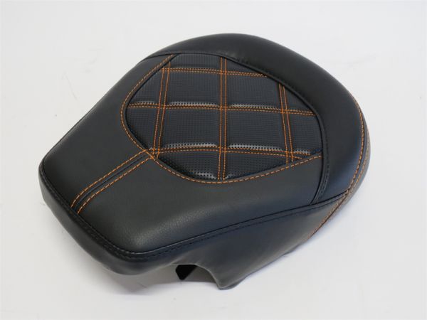 Harley 用 CVO Touring Electra Street Glide 2009-2022 カスタム パッセンジャーシート リアシート 黒橙の通販は