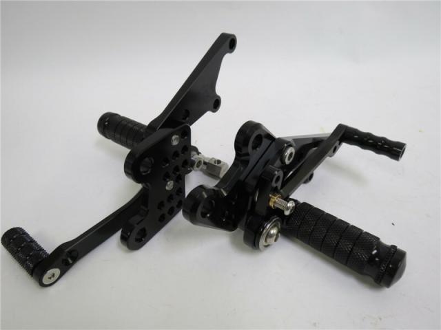 CNC 調整式 ZX-14 ZZR1400 2006-2011 バックステップ 黒