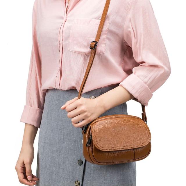 ショルダーバッグ 斜め掛け ミニショルダーバッグ レディース 大容量 収納ポケット多数 長さ調節可能 コンパクト 小さめ 柔らかい シンプル カジュアル おしゃれ 本革」 バッグ・雑貨がお得なの通販は 6,180円