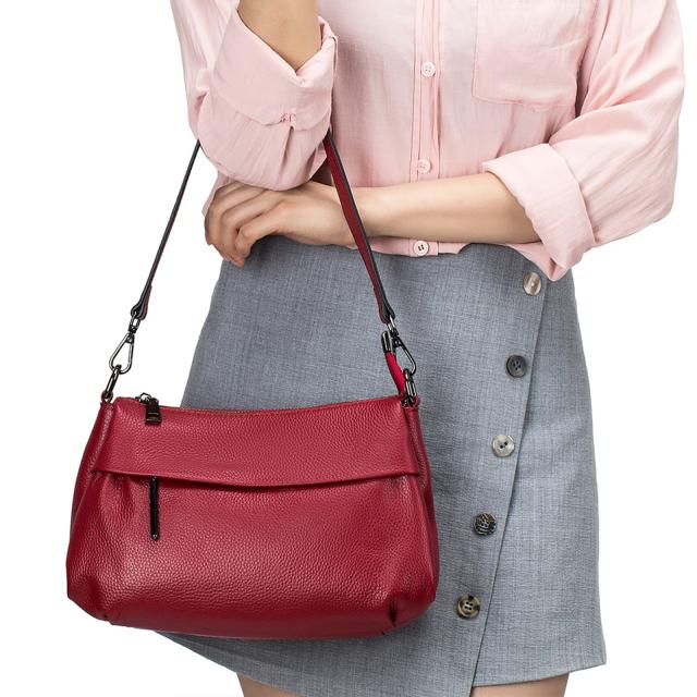 ショルダーバッグ レディース 2way 斜め掛け 手持ち 肩掛け 大容量 柔らかい シンプル カジュアル 本革 人気 通勤」 バッグ・雑貨がお得な