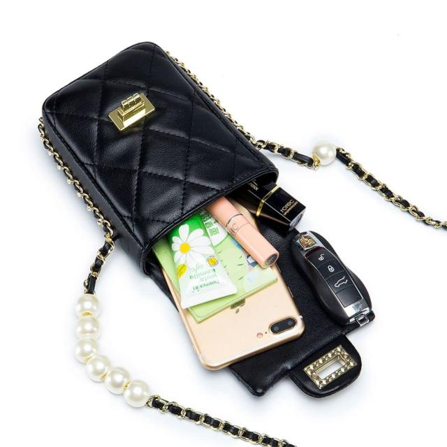 スマホポーチ おしゃれ チェーン ビーズスパンコール スマホポーチ ショルダーバッグ [3カラー]」 バッグ・雑貨がお得なです