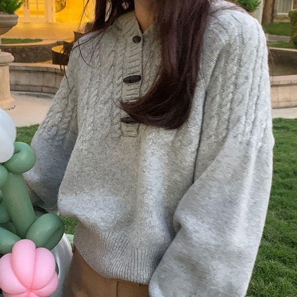 無地 長袖 ケーブル編み ニット [2カラー]」 レディース服がお得な