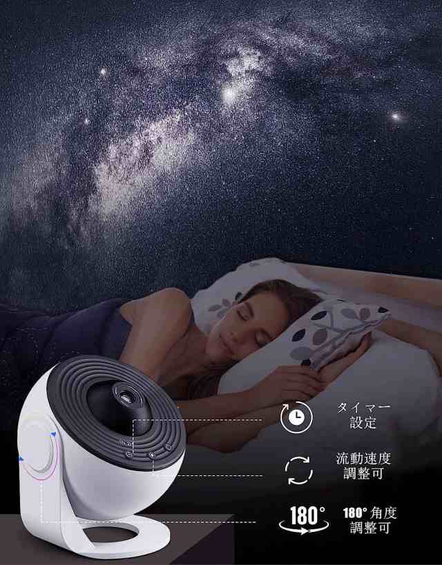 【静音】ホーム プラネタリウム スタープロジェクター 家庭用 本格的 星雲/月/天体 ライトプロジェクター 天井｜au PAY マーケット