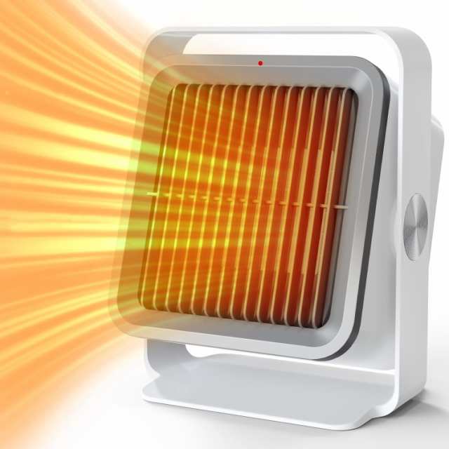 ヒーター 小型 セラミックファンヒーター 足元 暖房 省エネ 速暖 600W/400W ファンヒーター 電気 静音 角度調節 転の通販は