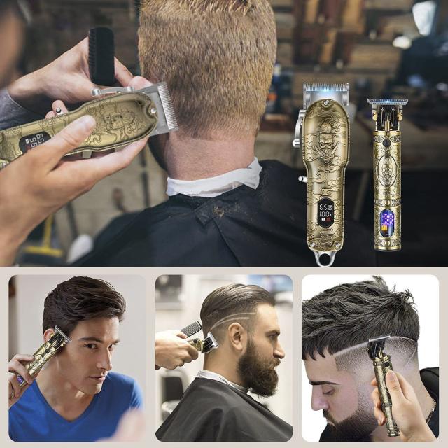 電動バリカン ヒゲトリマー ヘアカッター バリカンセット 防水 USB充電