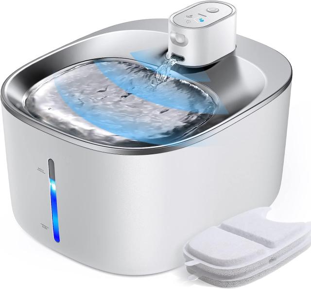 猫 給水器 コードレス 4L スマートペット用循環式自動給水器 センサー 動作検知 3つの給水モード 5重濾