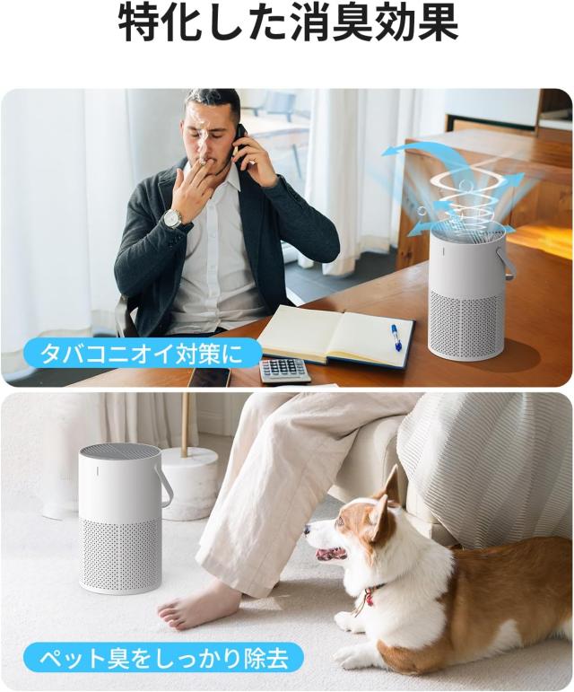 空気清浄機 小型 13畳 花粉 静音 集じん ホコリ ペット タバコ