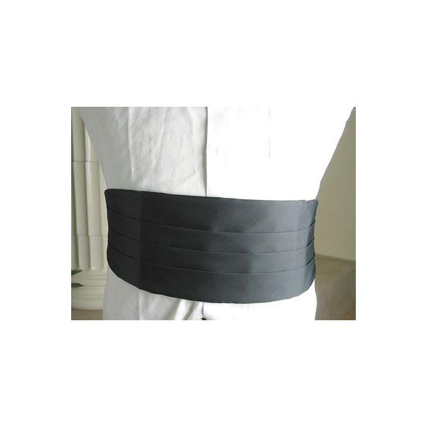 タキシード用 バイオーダー 小さい黒のカマーバンドとポインテッド蝶