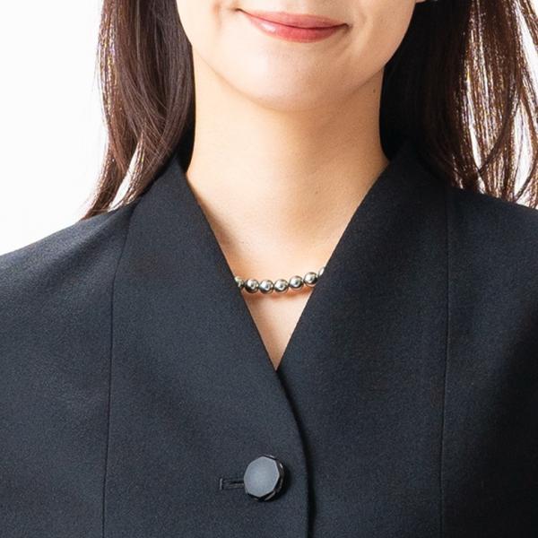 2025〜26年冬物新発売 日本製 冬用 ブラックフォーマルVネック ジャケット FI14800 単品  7号/9号/11号/13号/15号/17号/19号 礼服 喪服 冠婚葬祭 葬儀 葬式_12