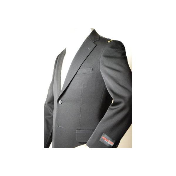日本製 合服 ウール99％シングル2BブラックスーツRM16100Y体Y6Y7Y8のみ 礼服 喪服 ワンタック アジャスター付き_3